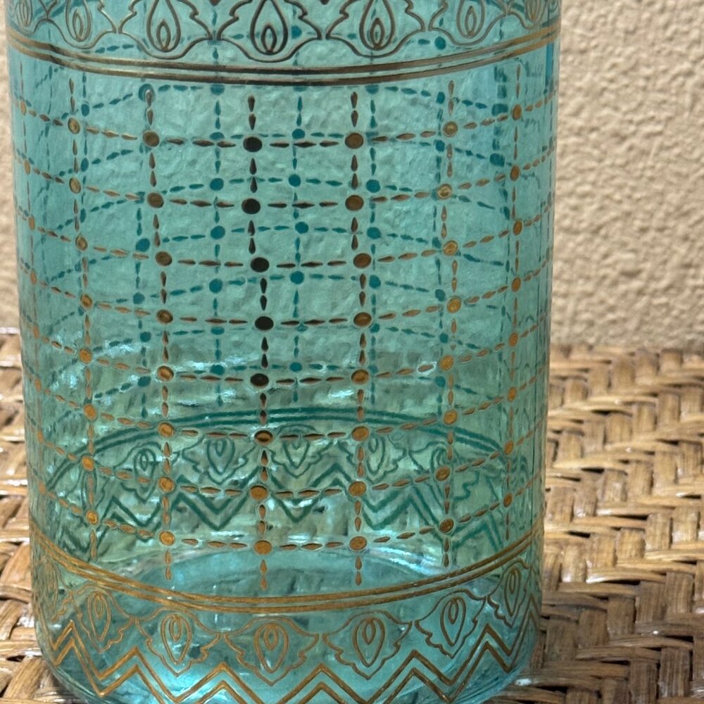 World Market  Jaipur Storage Container Decorative Glass Jar Lid - Picture 3 of 9